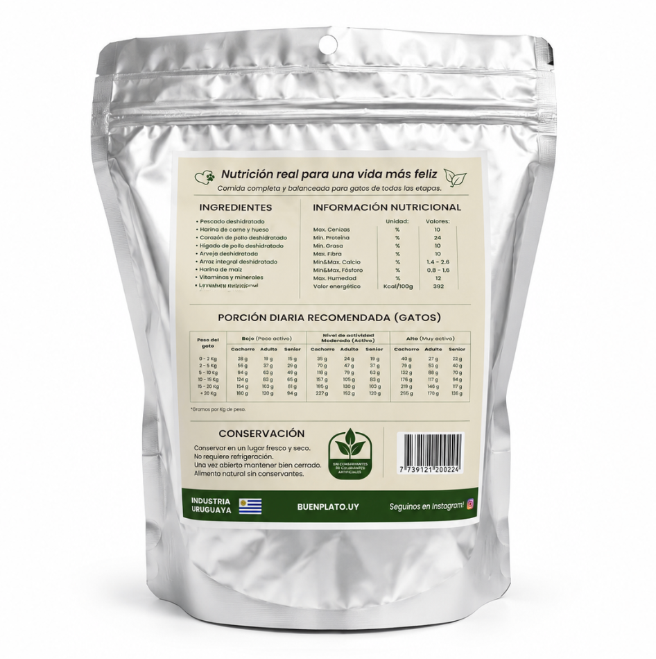 receta buen plato para gatos 150g 1 kg